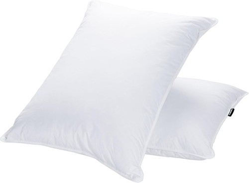 Goose feather down bed pillows - goose,